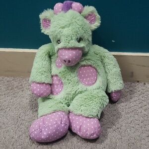 American girl bitty baby giraffe stuffed animal green/purple